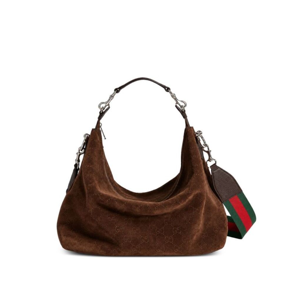 Gucci Men Brera Suede Leather Shoulder Bag